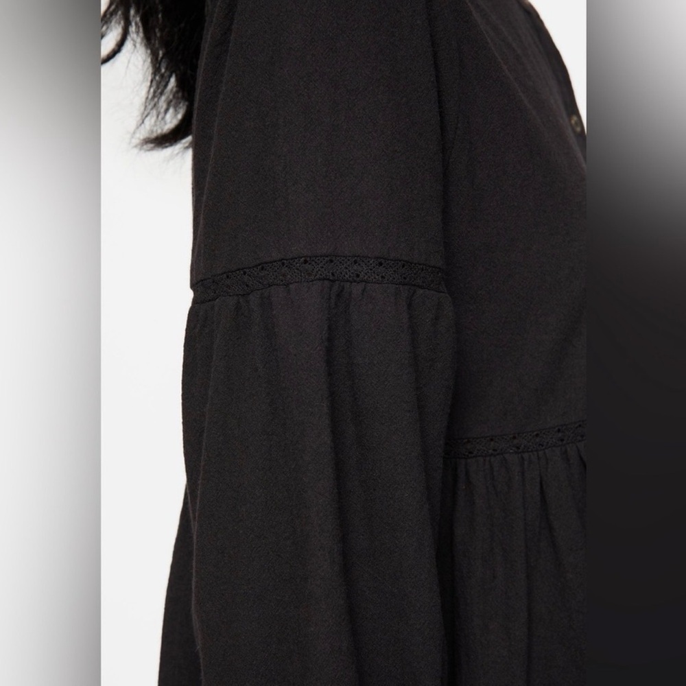 NWT Disturbia Marigold Cotton Button Up Smock Mini Dress US 10 - Picture 6 of 10